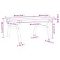 vidaXL Couchtisch Y-Gestell 90x90x45cm Massivholz Kiefer und Gusseisen vidaXL Couchtisch Y-Gestell 90x90x45cm Massivholz Kiefer und Gusseisen