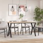 vidaXL Esstisch Y-Gestell 160x80x75 cm Massivholz Kiefer und Gusseisen vidaXL Esstisch Y-Gestell 160x80x75 cm Massivholz Kiefer und Gusseisen