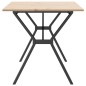 vidaXL Esstisch Y-Gestell 160x80x75 cm Massivholz Kiefer und Gusseisen vidaXL Esstisch Y-Gestell 160x80x75 cm Massivholz Kiefer und Gusseisen