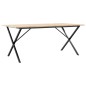 vidaXL Esstisch X-Gestell 180x90x75 cm Massivholz Kiefer und Gusseisen vidaXL Esstisch X-Gestell 180x90x75 cm Massivholz Kiefer und Gusseisen