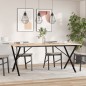 vidaXL Esstisch X-Gestell 180x90x75 cm Massivholz Kiefer und Gusseisen vidaXL Esstisch X-Gestell 180x90x75 cm Massivholz Kiefer und Gusseisen