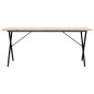 vidaXL Esstisch X-Gestell 180x90x75 cm Massivholz Kiefer und Gusseisen vidaXL Esstisch X-Gestell 180x90x75 cm Massivholz Kiefer und Gusseisen