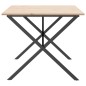 vidaXL Esstisch X-Gestell 180x90x75 cm Massivholz Kiefer und Gusseisen vidaXL Esstisch X-Gestell 180x90x75 cm Massivholz Kiefer und Gusseisen