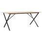 vidaXL Esstisch X-Gestell 180x90x75 cm Massivholz Kiefer und Gusseisen vidaXL Esstisch X-Gestell 180x90x75 cm Massivholz Kiefer und Gusseisen