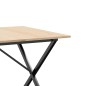 vidaXL Esstisch X-Gestell 180x90x75 cm Massivholz Kiefer und Gusseisen vidaXL Esstisch X-Gestell 180x90x75 cm Massivholz Kiefer und Gusseisen