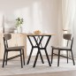 vidaXL Esstisch Y-Gestell 60x60x75 cm Massivholz Kiefer und Gusseisen vidaXL Esstisch Y-Gestell 60x60x75 cm Massivholz Kiefer und Gusseisen