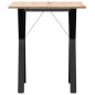 vidaXL Esstisch Y-Gestell 60x60x75 cm Massivholz Kiefer und Gusseisen vidaXL Esstisch Y-Gestell 60x60x75 cm Massivholz Kiefer und Gusseisen