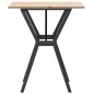 vidaXL Esstisch Y-Gestell 60x60x75 cm Massivholz Kiefer und Gusseisen vidaXL Esstisch Y-Gestell 60x60x75 cm Massivholz Kiefer und Gusseisen