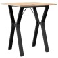 vidaXL Esstisch Y-Gestell 60x60x75 cm Massivholz Kiefer und Gusseisen vidaXL Esstisch Y-Gestell 60x60x75 cm Massivholz Kiefer und Gusseisen
