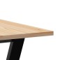 vidaXL Esstisch Y-Gestell 60x60x75 cm Massivholz Kiefer und Gusseisen vidaXL Esstisch Y-Gestell 60x60x75 cm Massivholz Kiefer und Gusseisen