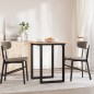 vidaXL Esstisch O-Gestell 60x60x75 cm Massivholz Kiefer und Gusseisen vidaXL Esstisch O-Gestell 60x60x75 cm Massivholz Kiefer und Gusseisen