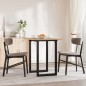vidaXL Esstisch O-Gestell 70x70x75,5 cm Massivholz Kiefer & Gusseisen vidaXL Esstisch O-Gestell 70x70x75,5 cm Massivholz Kiefer & Gusseisen