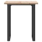 vidaXL Esstisch O-Gestell 70x70x75,5 cm Massivholz Kiefer & Gusseisen vidaXL Esstisch O-Gestell 70x70x75,5 cm Massivholz Kiefer & Gusseisen