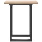 vidaXL Esstisch O-Gestell 70x70x75,5 cm Massivholz Kiefer & Gusseisen vidaXL Esstisch O-Gestell 70x70x75,5 cm Massivholz Kiefer & Gusseisen