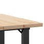 vidaXL Esstisch O-Gestell 70x70x75,5 cm Massivholz Kiefer & Gusseisen vidaXL Esstisch O-Gestell 70x70x75,5 cm Massivholz Kiefer & Gusseisen