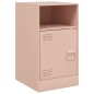 vidaXL Nachttische 2 Stk. Rosa 34,5x39x62 cm Stahl vidaXL Nachttische 2 Stk. Rosa 34,5x39x62 cm Stahl