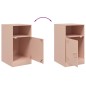 vidaXL Nachttische 2 Stk. Rosa 34,5x39x62 cm Stahl vidaXL Nachttische 2 Stk. Rosa 34,5x39x62 cm Stahl