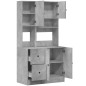 vidaXL Küchenschrank Betongrau 95x50x180 cm Holzwerkstoff vidaXL Küchenschrank Betongrau 95x50x180 cm Holzwerkstoff