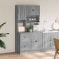 vidaXL Küchenschrank Grau Sonoma 95x50x180 cm Holzwerkstoff vidaXL Küchenschrank Grau Sonoma 95x50x180 cm Holzwerkstoff