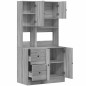 vidaXL Küchenschrank Grau Sonoma 95x50x180 cm Holzwerkstoff vidaXL Küchenschrank Grau Sonoma 95x50x180 cm Holzwerkstoff
