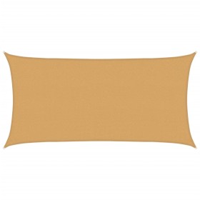 vidaXL Sonnensegel 160 g/m² Rechteckig Sandfarben 2x4 m HDPE