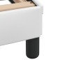 vidaXL Bett mit Matratze Weiß 200x200 cm Kunstleder vidaXL Bett mit Matratze Weiß 200x200 cm Kunstleder