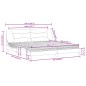 vidaXL Bett mit Matratze Weiß 200x200 cm Kunstleder vidaXL Bett mit Matratze Weiß 200x200 cm Kunstleder
