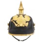 vidaXL Preußische Pickelhaube Antik Replik für LARP Schwarz Stahl vidaXL Preußische Pickelhaube Antik Replik für LARP Schwarz Stahl