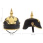 vidaXL Preußische Pickelhaube Antik Replik für LARP Schwarz Stahl vidaXL Preußische Pickelhaube Antik Replik für LARP Schwarz Stahl