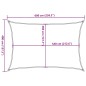 vidaXL Sonnensegel 160 g/m² Rechteckig Sandfarben 4x6 m HDPE