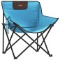 vidaXL Campingstühle 2 Stk. mit Tasche Klappbar Hellblau vidaXL Campingstühle 2 Stk. mit Tasche Klappbar Hellblau