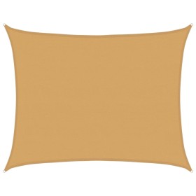 vidaXL Sonnensegel 160 g/m² Rechteckig Sandfarben 6x8 m HDPE