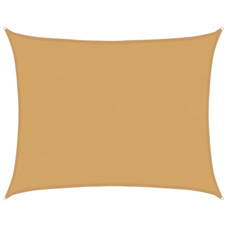 vidaXL Sonnensegel 160 g/m² Rechteckig Sandfarben 6x8 m HDPE