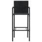 vidaXL 5-tlg. Gartenbar-Set Schwarz Massivholz Akazie und Poly Rattan vidaXL 5-tlg. Gartenbar-Set Schwarz Massivholz Akazie und Poly Rattan