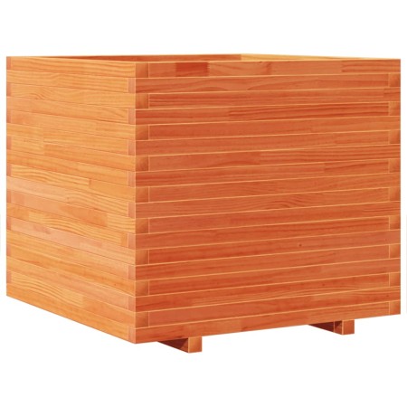 vidaXL Pflanzkübel Wachsbraun 80x80x72 cm Massivholz Kiefer