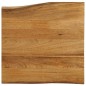vidaXL Tischplatte mit Baumkante 40x40x2,5 cm Massivholz Mango vidaXL Tischplatte mit Baumkante 40x40x2,5 cm Massivholz Mango