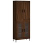 Highboard Braun Eichen-Optik 69,5x34x180 cm Holzwerkstoff Highboard Braun Eichen-Optik 69,5x34x180 cm Holzwerkstoff