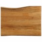 vidaXL Tischplatte mit Baumkante 90x60x2,5 cm Massivholz Mango vidaXL Tischplatte mit Baumkante 90x60x2,5 cm Massivholz Mango