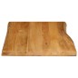 vidaXL Tischplatte mit Baumkante 90x60x2,5 cm Massivholz Mango vidaXL Tischplatte mit Baumkante 90x60x2,5 cm Massivholz Mango