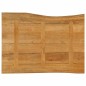 vidaXL Tischplatte mit Baumkante 90x60x2,5 cm Massivholz Mango vidaXL Tischplatte mit Baumkante 90x60x2,5 cm Massivholz Mango