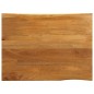 vidaXL Tischplatte mit Baumkante 110x80x2,5 cm Massivholz Mango vidaXL Tischplatte mit Baumkante 110x80x2,5 cm Massivholz Mango
