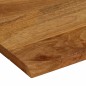 vidaXL Tischplatte mit Baumkante 110x80x2,5 cm Massivholz Mango vidaXL Tischplatte mit Baumkante 110x80x2,5 cm Massivholz Mango