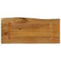 vidaXL Tischplatte mit Baumkante 80x40x3,8 cm Massivholz Mango vidaXL Tischplatte mit Baumkante 80x40x3,8 cm Massivholz Mango