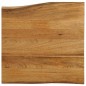 vidaXL Tischplatte mit Baumkante 60x60x3,8 cm Massivholz Mango vidaXL Tischplatte mit Baumkante 60x60x3,8 cm Massivholz Mango