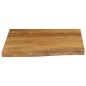 vidaXL Tischplatte mit Baumkante 60x60x3,8 cm Massivholz Mango vidaXL Tischplatte mit Baumkante 60x60x3,8 cm Massivholz Mango