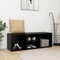 vidaXL Schuhbank Schwarz 105x35x35 cm Holzwerkstoff vidaXL Schuhbank Schwarz 105x35x35 cm Holzwerkstoff