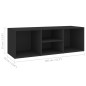 vidaXL Schuhbank Schwarz 105x35x35 cm Holzwerkstoff vidaXL Schuhbank Schwarz 105x35x35 cm Holzwerkstoff