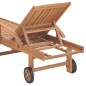 Sonnenliegen 2 Stk. Massivholz Teak Sonnenliegen 2 Stk. Massivholz Teak