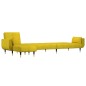 vidaXL Schlafsofa in L-Form Gelb 275x140x70 cm Samt vidaXL Schlafsofa in L-Form Gelb 275x140x70 cm Samt