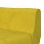 vidaXL Schlafsofa in L-Form Gelb 275x140x70 cm Samt vidaXL Schlafsofa in L-Form Gelb 275x140x70 cm Samt